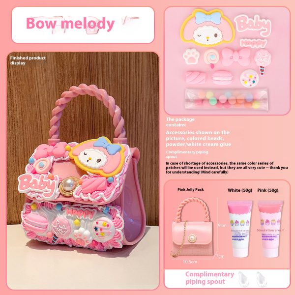New handbags/handmade toys/cream glue accessories material bag diy/messenger bag/girl bag/gift