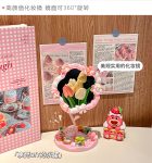 Cream glue handmade diy/flower makeup mirror/Melody material package/rotatable ins desktop plastic mirror